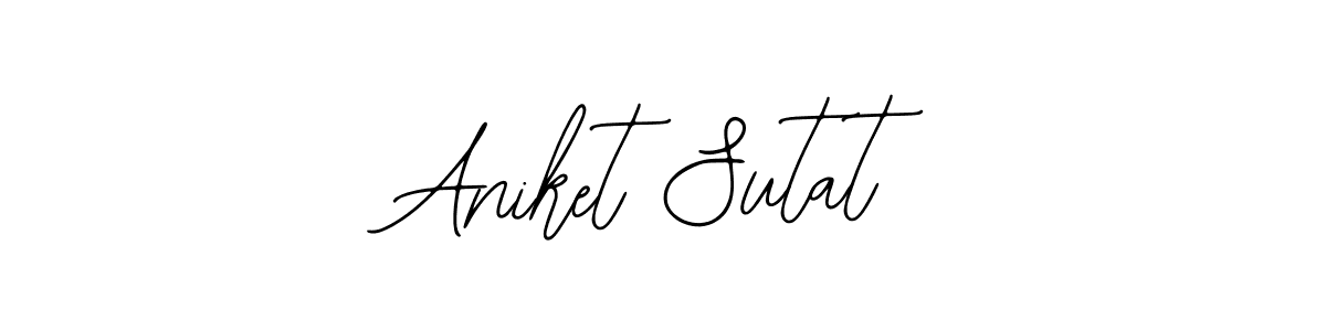 Make a beautiful signature design for name Aniket Sutat. Use this online signature maker to create a handwritten signature for free. Aniket Sutat signature style 12 images and pictures png