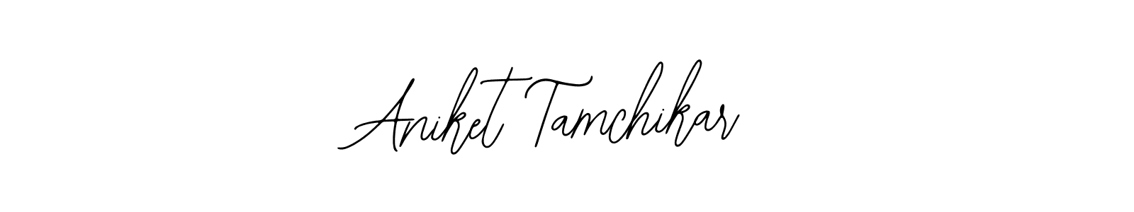You should practise on your own different ways (Bearetta-2O07w) to write your name (Aniket Tamchikar) in signature. don't let someone else do it for you. Aniket Tamchikar signature style 12 images and pictures png
