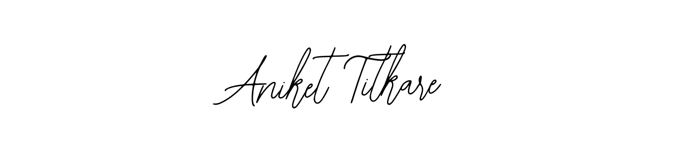 The best way (Bearetta-2O07w) to make a short signature is to pick only two or three words in your name. The name Aniket Titkare include a total of six letters. For converting this name. Aniket Titkare signature style 12 images and pictures png