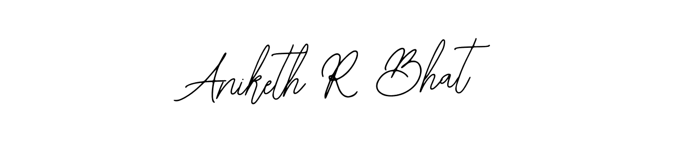 Use a signature maker to create a handwritten signature online. With this signature software, you can design (Bearetta-2O07w) your own signature for name Aniketh R Bhat. Aniketh R Bhat signature style 12 images and pictures png