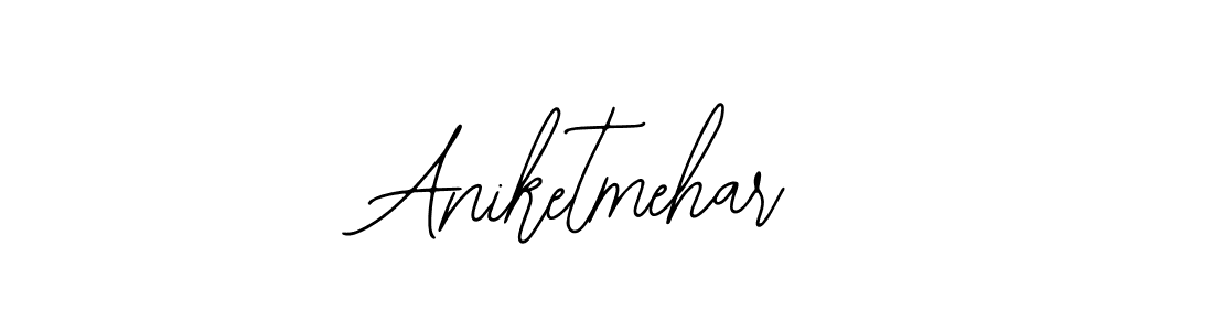 How to make Aniketmehar signature? Bearetta-2O07w is a professional autograph style. Create handwritten signature for Aniketmehar name. Aniketmehar signature style 12 images and pictures png