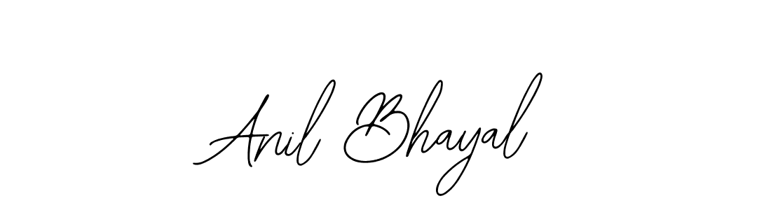 Bearetta-2O07w is a professional signature style that is perfect for those who want to add a touch of class to their signature. It is also a great choice for those who want to make their signature more unique. Get Anil Bhayal name to fancy signature for free. Anil Bhayal signature style 12 images and pictures png