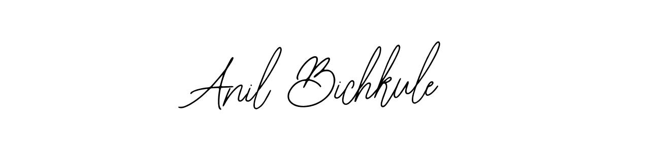 You should practise on your own different ways (Bearetta-2O07w) to write your name (Anil Bichkule) in signature. don't let someone else do it for you. Anil Bichkule signature style 12 images and pictures png