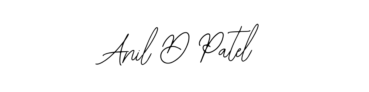 How to make Anil D Patel name signature. Use Bearetta-2O07w style for creating short signs online. This is the latest handwritten sign. Anil D Patel signature style 12 images and pictures png