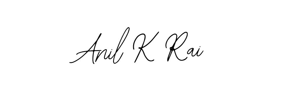 You should practise on your own different ways (Bearetta-2O07w) to write your name (Anil K Rai) in signature. don't let someone else do it for you. Anil K Rai signature style 12 images and pictures png