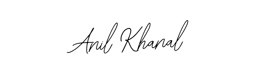 Use a signature maker to create a handwritten signature online. With this signature software, you can design (Bearetta-2O07w) your own signature for name Anil Khanal. Anil Khanal signature style 12 images and pictures png