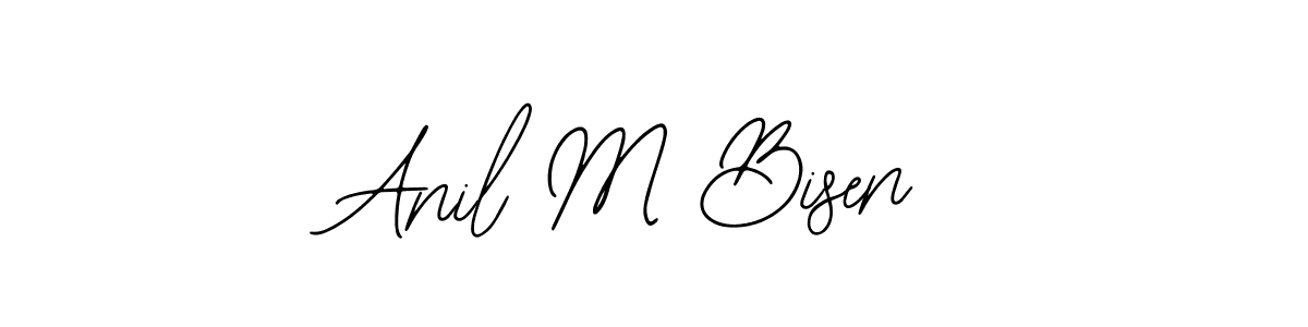 How to make Anil M Bisen name signature. Use Bearetta-2O07w style for creating short signs online. This is the latest handwritten sign. Anil M Bisen signature style 12 images and pictures png