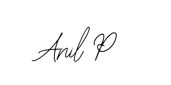 Use a signature maker to create a handwritten signature online. With this signature software, you can design (Bearetta-2O07w) your own signature for name Anil P. Anil P signature style 12 images and pictures png