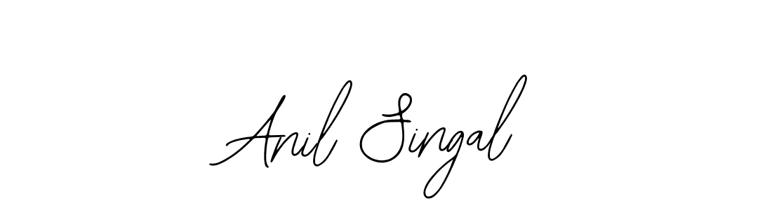 You should practise on your own different ways (Bearetta-2O07w) to write your name (Anil Singal) in signature. don't let someone else do it for you. Anil Singal signature style 12 images and pictures png