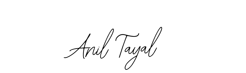 How to make Anil Tayal name signature. Use Bearetta-2O07w style for creating short signs online. This is the latest handwritten sign. Anil Tayal signature style 12 images and pictures png