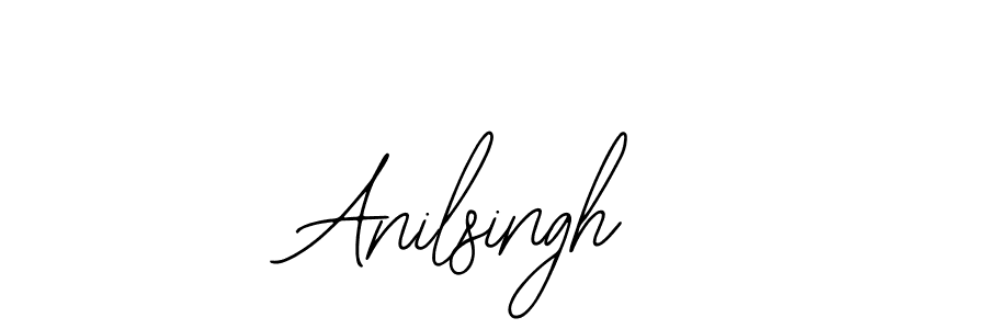 How to make Anilsingh name signature. Use Bearetta-2O07w style for creating short signs online. This is the latest handwritten sign. Anilsingh signature style 12 images and pictures png