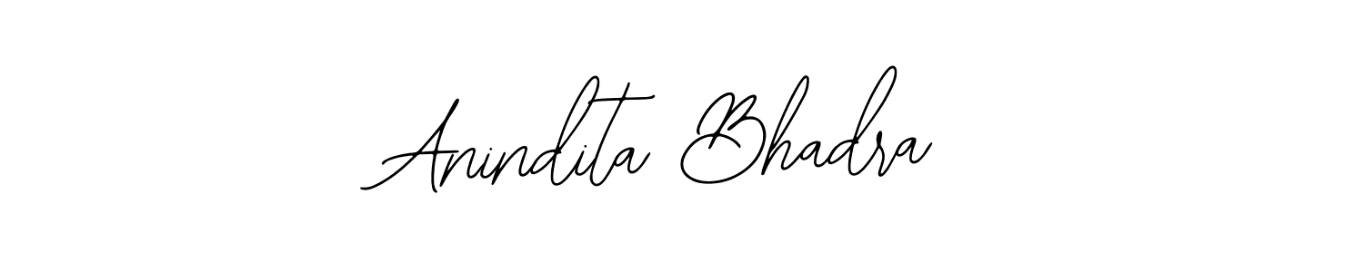 if you are searching for the best signature style for your name Anindita Bhadra. so please give up your signature search. here we have designed multiple signature styles  using Bearetta-2O07w. Anindita Bhadra signature style 12 images and pictures png