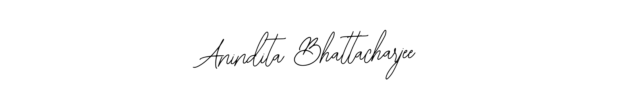 How to make Anindita Bhattacharjee name signature. Use Bearetta-2O07w style for creating short signs online. This is the latest handwritten sign. Anindita Bhattacharjee signature style 12 images and pictures png