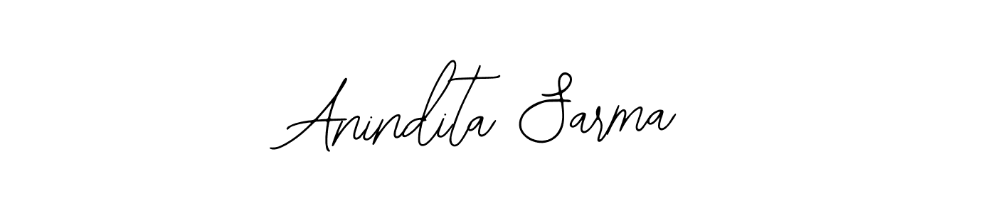How to make Anindita Sarma name signature. Use Bearetta-2O07w style for creating short signs online. This is the latest handwritten sign. Anindita Sarma signature style 12 images and pictures png