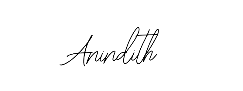 How to make Anindith name signature. Use Bearetta-2O07w style for creating short signs online. This is the latest handwritten sign. Anindith signature style 12 images and pictures png