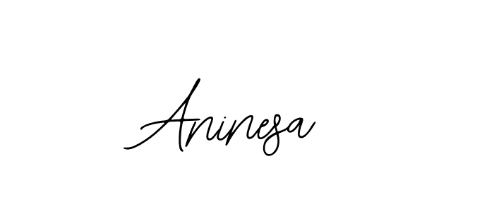 Use a signature maker to create a handwritten signature online. With this signature software, you can design (Bearetta-2O07w) your own signature for name Aninesa. Aninesa signature style 12 images and pictures png