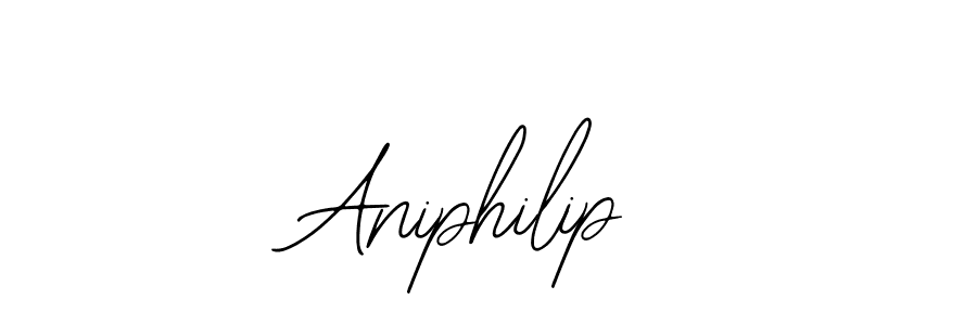 Use a signature maker to create a handwritten signature online. With this signature software, you can design (Bearetta-2O07w) your own signature for name Aniphilip. Aniphilip signature style 12 images and pictures png