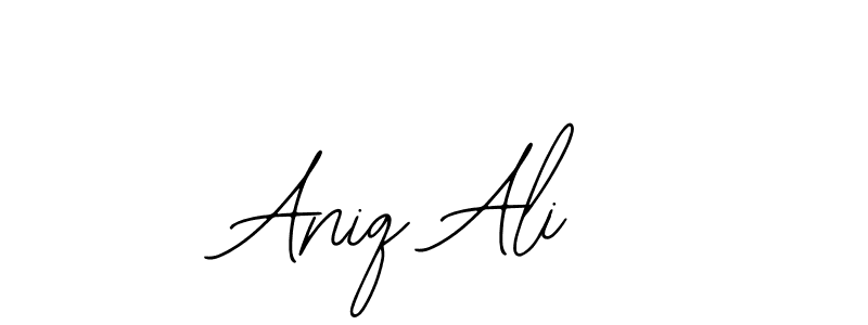 Use a signature maker to create a handwritten signature online. With this signature software, you can design (Bearetta-2O07w) your own signature for name Aniq Ali. Aniq Ali signature style 12 images and pictures png