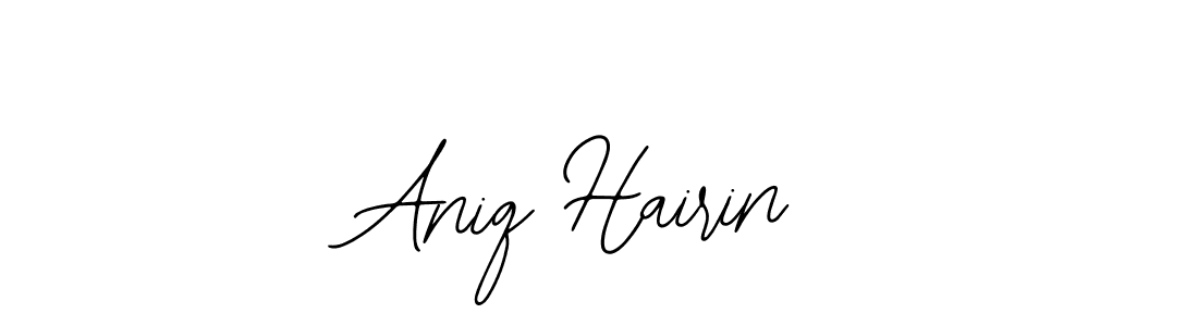 It looks lik you need a new signature style for name Aniq Hairin. Design unique handwritten (Bearetta-2O07w) signature with our free signature maker in just a few clicks. Aniq Hairin signature style 12 images and pictures png