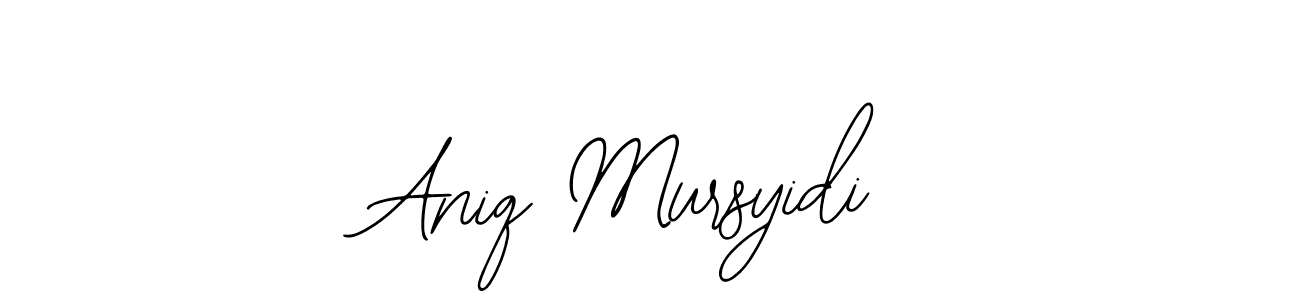 You can use this online signature creator to create a handwritten signature for the name Aniq Mursyidi. This is the best online autograph maker. Aniq Mursyidi signature style 12 images and pictures png