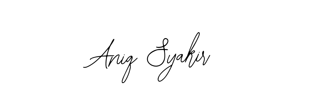 Also we have Aniq Syakir name is the best signature style. Create professional handwritten signature collection using Bearetta-2O07w autograph style. Aniq Syakir signature style 12 images and pictures png