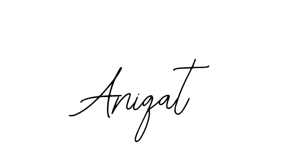 if you are searching for the best signature style for your name Aniqat. so please give up your signature search. here we have designed multiple signature styles  using Bearetta-2O07w. Aniqat signature style 12 images and pictures png