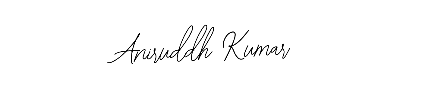 How to make Aniruddh Kumar name signature. Use Bearetta-2O07w style for creating short signs online. This is the latest handwritten sign. Aniruddh Kumar signature style 12 images and pictures png