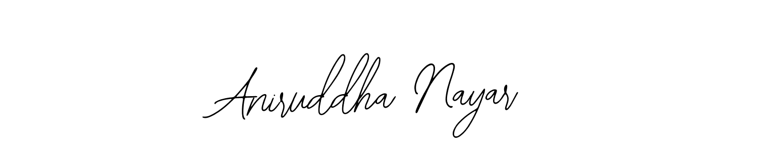 Create a beautiful signature design for name Aniruddha Nayar. With this signature (Bearetta-2O07w) fonts, you can make a handwritten signature for free. Aniruddha Nayar signature style 12 images and pictures png
