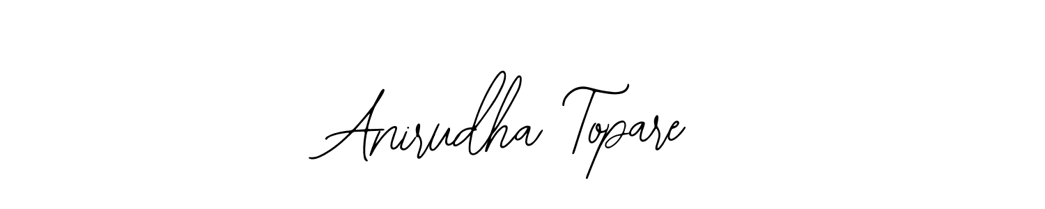 How to make Anirudha Topare name signature. Use Bearetta-2O07w style for creating short signs online. This is the latest handwritten sign. Anirudha Topare signature style 12 images and pictures png