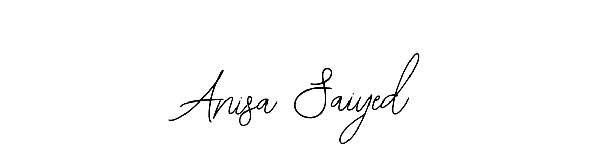 How to make Anisa Saiyed name signature. Use Bearetta-2O07w style for creating short signs online. This is the latest handwritten sign. Anisa Saiyed signature style 12 images and pictures png