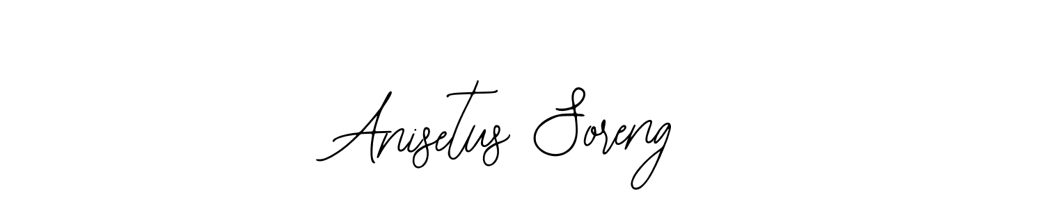Also You can easily find your signature by using the search form. We will create Anisetus Soreng name handwritten signature images for you free of cost using Bearetta-2O07w sign style. Anisetus Soreng signature style 12 images and pictures png