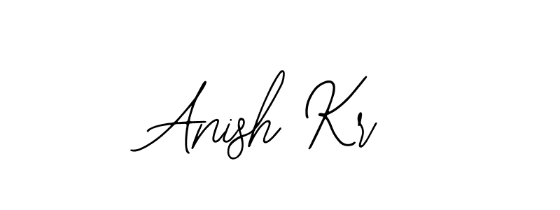 if you are searching for the best signature style for your name Anish Kr. so please give up your signature search. here we have designed multiple signature styles  using Bearetta-2O07w. Anish Kr signature style 12 images and pictures png