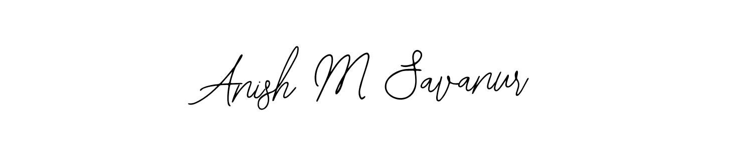 Make a beautiful signature design for name Anish M Savanur. Use this online signature maker to create a handwritten signature for free. Anish M Savanur signature style 12 images and pictures png