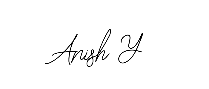 The best way (Bearetta-2O07w) to make a short signature is to pick only two or three words in your name. The name Anish Y include a total of six letters. For converting this name. Anish Y signature style 12 images and pictures png