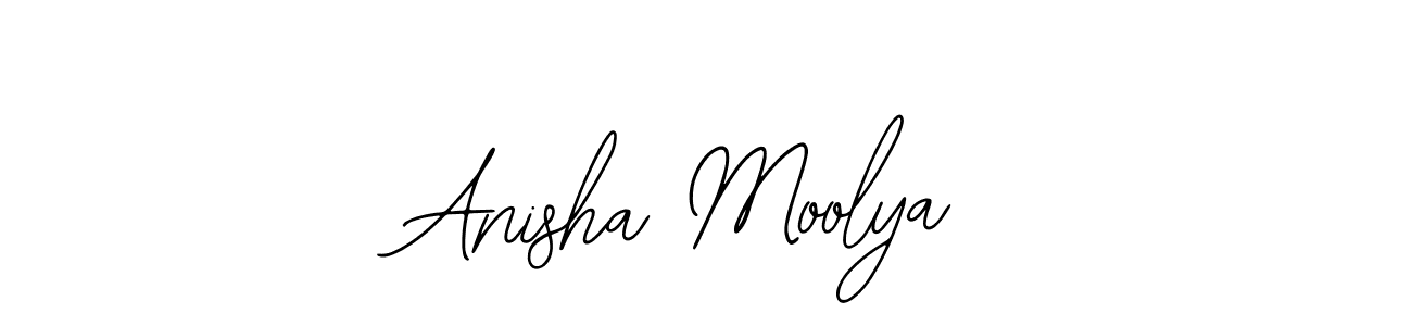 Also You can easily find your signature by using the search form. We will create Anisha Moolya name handwritten signature images for you free of cost using Bearetta-2O07w sign style. Anisha Moolya signature style 12 images and pictures png