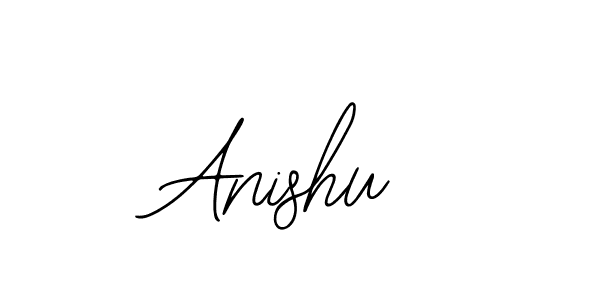 Design your own signature with our free online signature maker. With this signature software, you can create a handwritten (Bearetta-2O07w) signature for name Anishu. Anishu signature style 12 images and pictures png