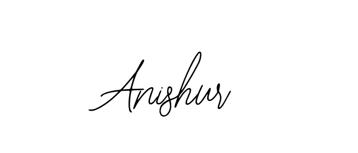 How to make Anishur name signature. Use Bearetta-2O07w style for creating short signs online. This is the latest handwritten sign. Anishur signature style 12 images and pictures png