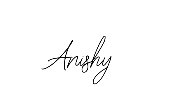 How to make Anishy name signature. Use Bearetta-2O07w style for creating short signs online. This is the latest handwritten sign. Anishy signature style 12 images and pictures png