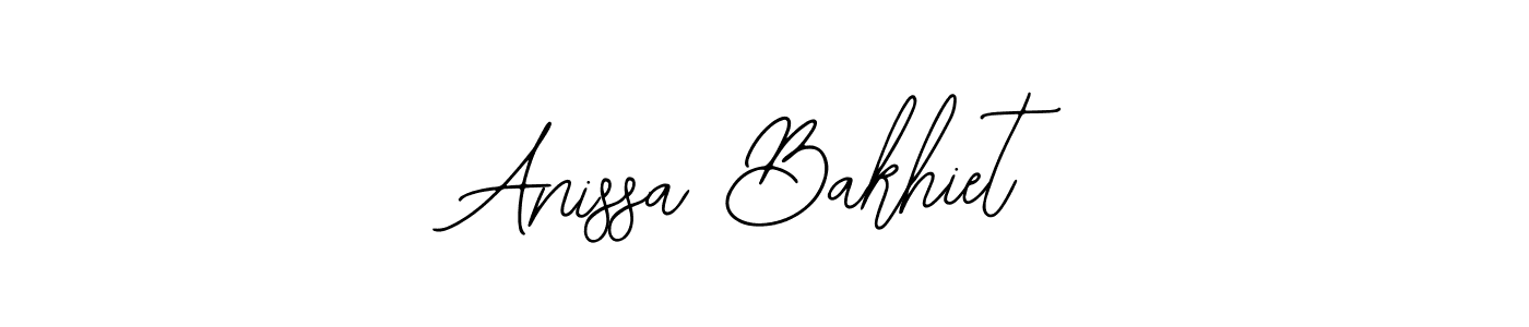 if you are searching for the best signature style for your name Anissa Bakhiet. so please give up your signature search. here we have designed multiple signature styles  using Bearetta-2O07w. Anissa Bakhiet signature style 12 images and pictures png