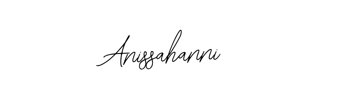 How to make Anissahanni name signature. Use Bearetta-2O07w style for creating short signs online. This is the latest handwritten sign. Anissahanni signature style 12 images and pictures png