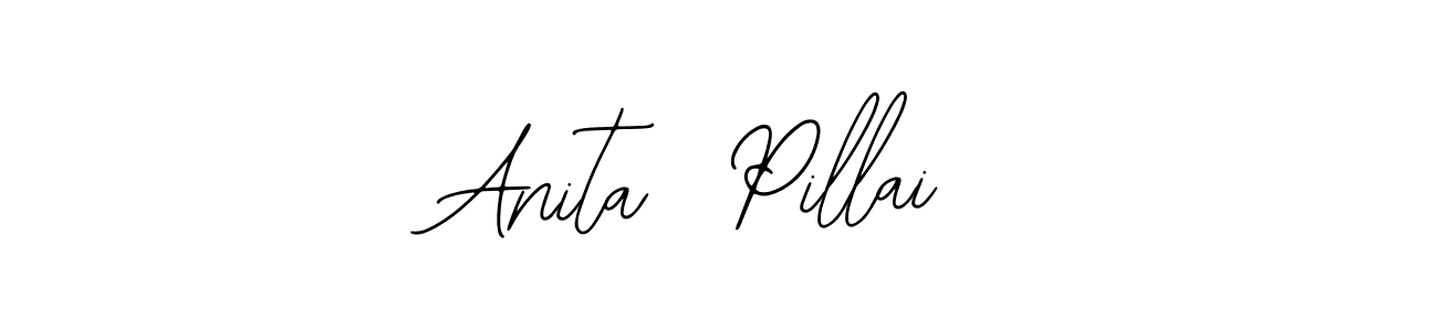 This is the best signature style for the Anita  Pillai name. Also you like these signature font (Bearetta-2O07w). Mix name signature. Anita  Pillai signature style 12 images and pictures png