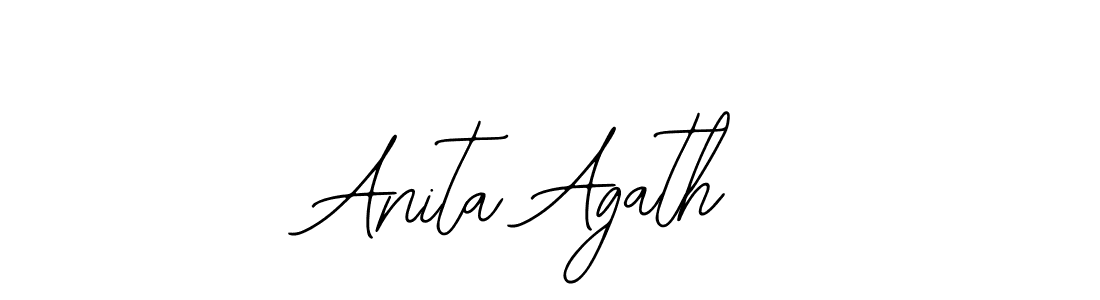 Make a short Anita Agath signature style. Manage your documents anywhere anytime using Bearetta-2O07w. Create and add eSignatures, submit forms, share and send files easily. Anita Agath signature style 12 images and pictures png