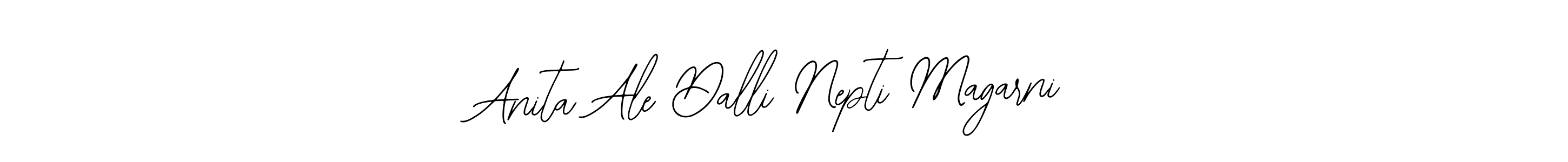 Bearetta-2O07w is a professional signature style that is perfect for those who want to add a touch of class to their signature. It is also a great choice for those who want to make their signature more unique. Get Anita Ale Dalli Nepti Magarni name to fancy signature for free. Anita Ale Dalli Nepti Magarni signature style 12 images and pictures png