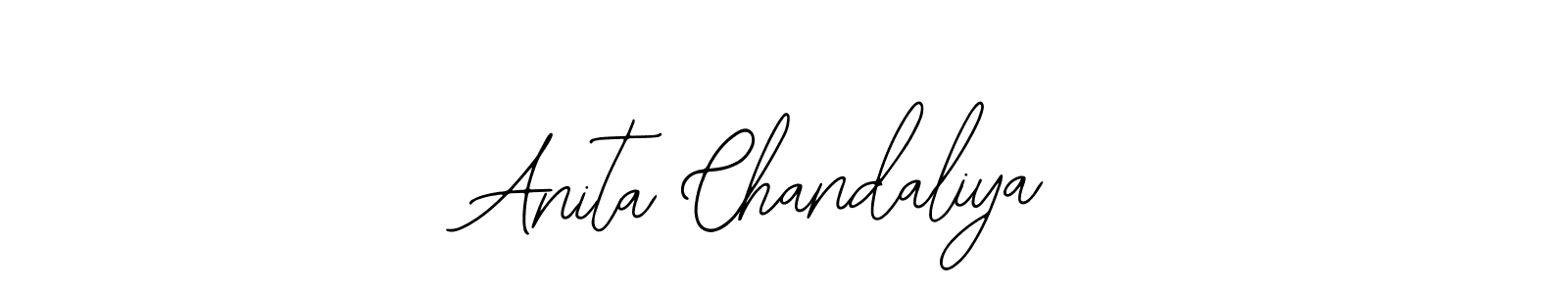 How to make Anita Chandaliya name signature. Use Bearetta-2O07w style for creating short signs online. This is the latest handwritten sign. Anita Chandaliya signature style 12 images and pictures png