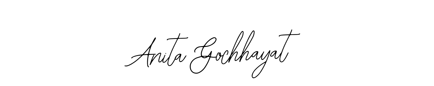 This is the best signature style for the Anita Gochhayat name. Also you like these signature font (Bearetta-2O07w). Mix name signature. Anita Gochhayat signature style 12 images and pictures png