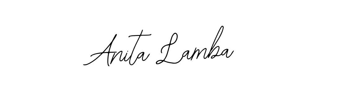 How to Draw Anita Lamba signature style? Bearetta-2O07w is a latest design signature styles for name Anita Lamba. Anita Lamba signature style 12 images and pictures png