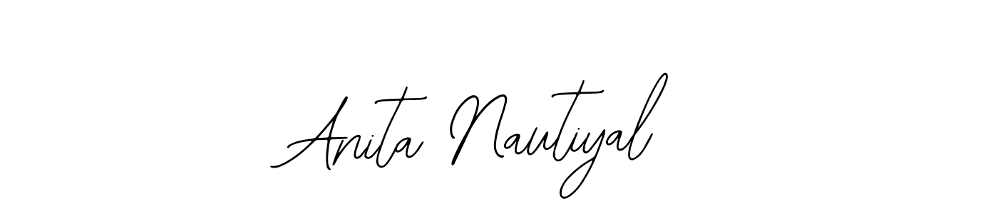 Also You can easily find your signature by using the search form. We will create Anita Nautiyal name handwritten signature images for you free of cost using Bearetta-2O07w sign style. Anita Nautiyal signature style 12 images and pictures png