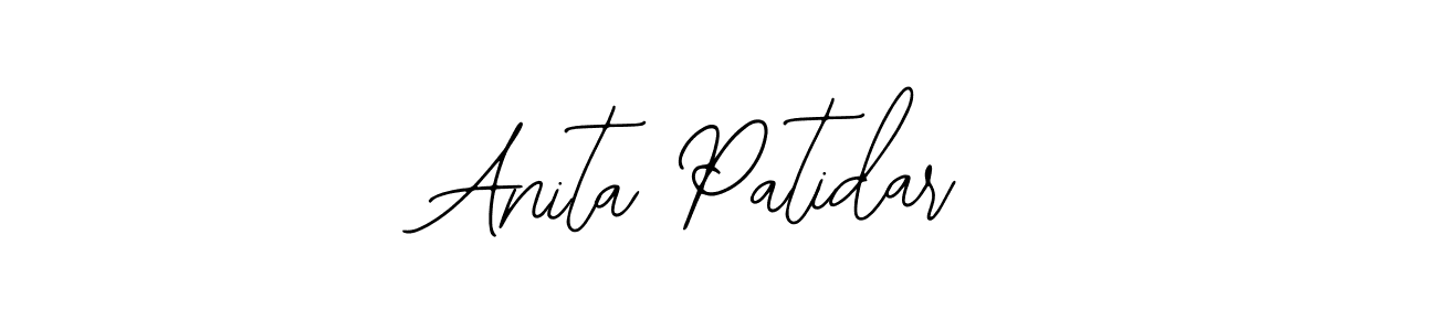 Also You can easily find your signature by using the search form. We will create Anita Patidar name handwritten signature images for you free of cost using Bearetta-2O07w sign style. Anita Patidar signature style 12 images and pictures png