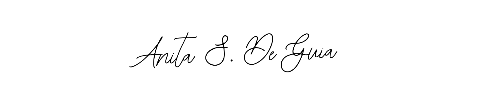 The best way (Bearetta-2O07w) to make a short signature is to pick only two or three words in your name. The name Anita S. De Guia include a total of six letters. For converting this name. Anita S. De Guia signature style 12 images and pictures png