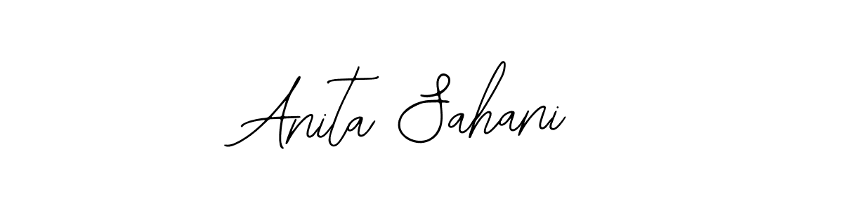 The best way (Bearetta-2O07w) to make a short signature is to pick only two or three words in your name. The name Anita Sahani include a total of six letters. For converting this name. Anita Sahani signature style 12 images and pictures png